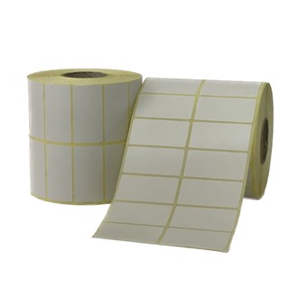 برچسب کاغذی دو ردیفه افقی 50*25
